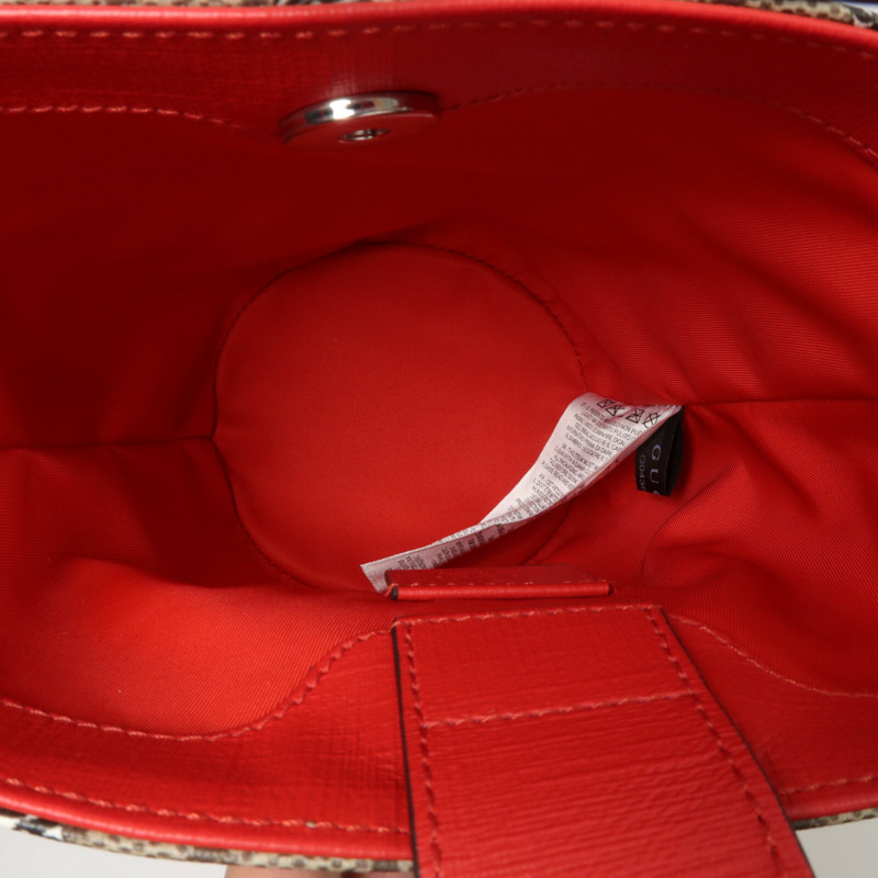 GUCCI 塗層帆布Bucket Bag手挽袋-4