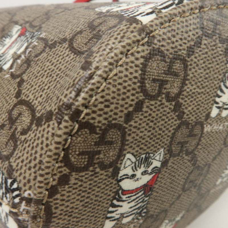 GUCCI 塗層帆布Bucket Bag手挽袋-9