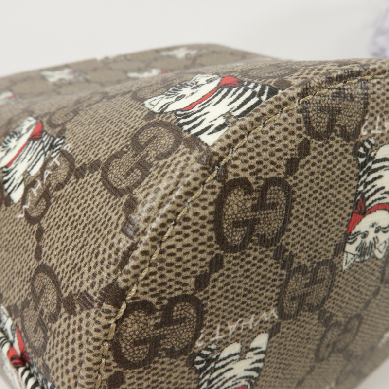 GUCCI 塗層帆布Bucket Bag手挽袋-11