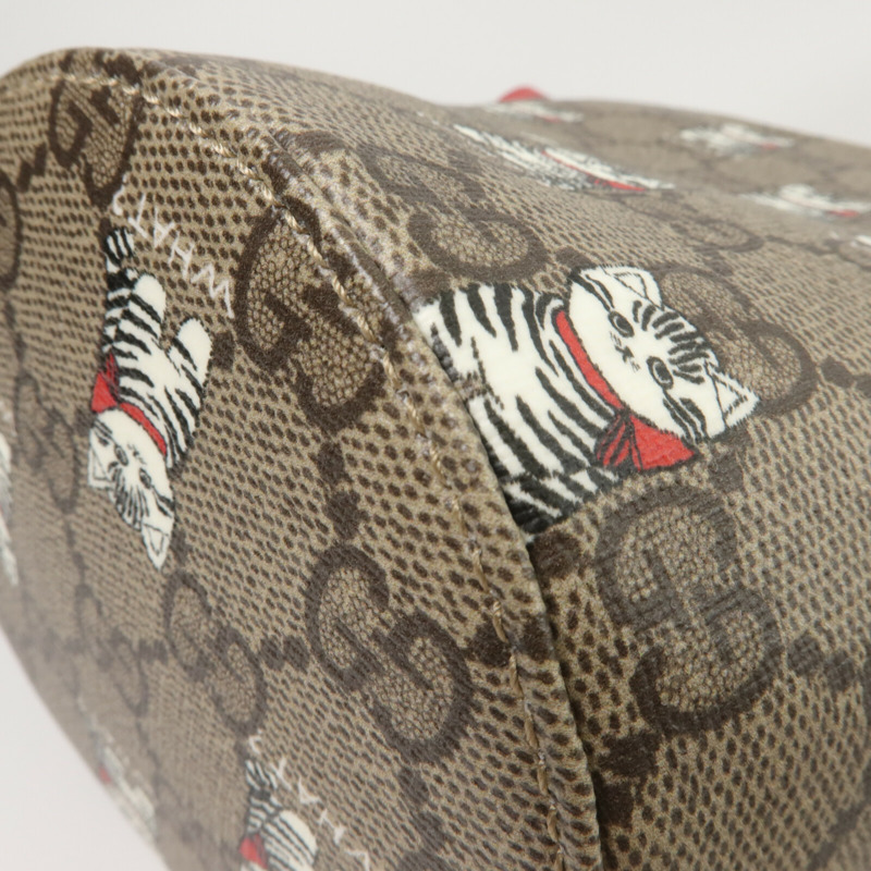 GUCCI 塗層帆布Bucket Bag手挽袋-12