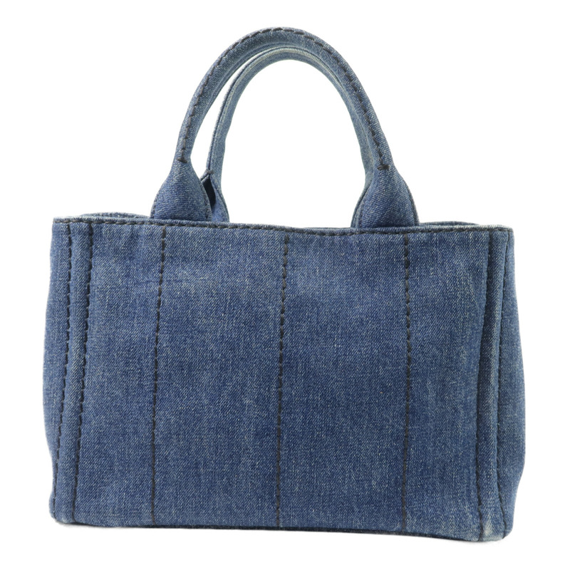 PRADA 牛仔布2 Way Shoulder手挽肩背兩用袋-1
