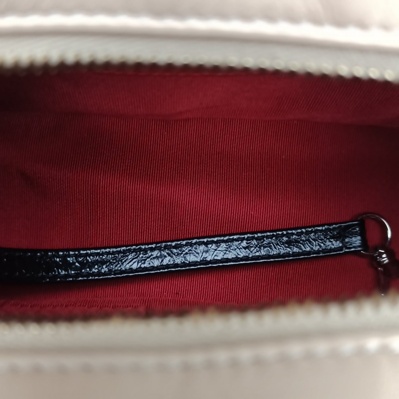 CHANEL GABRIELLE流浪小號拼色牛皮30開金銀扣-5