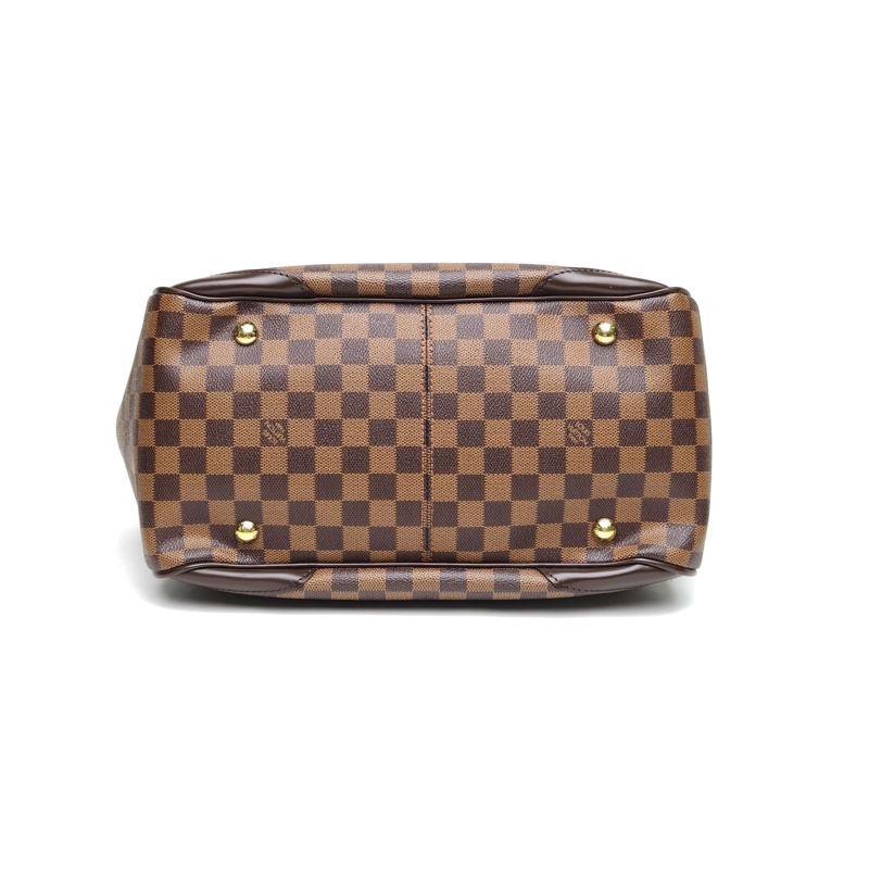 LOUIS VUITTON Verona手提包大號棕色棋盤格PVC2012-3