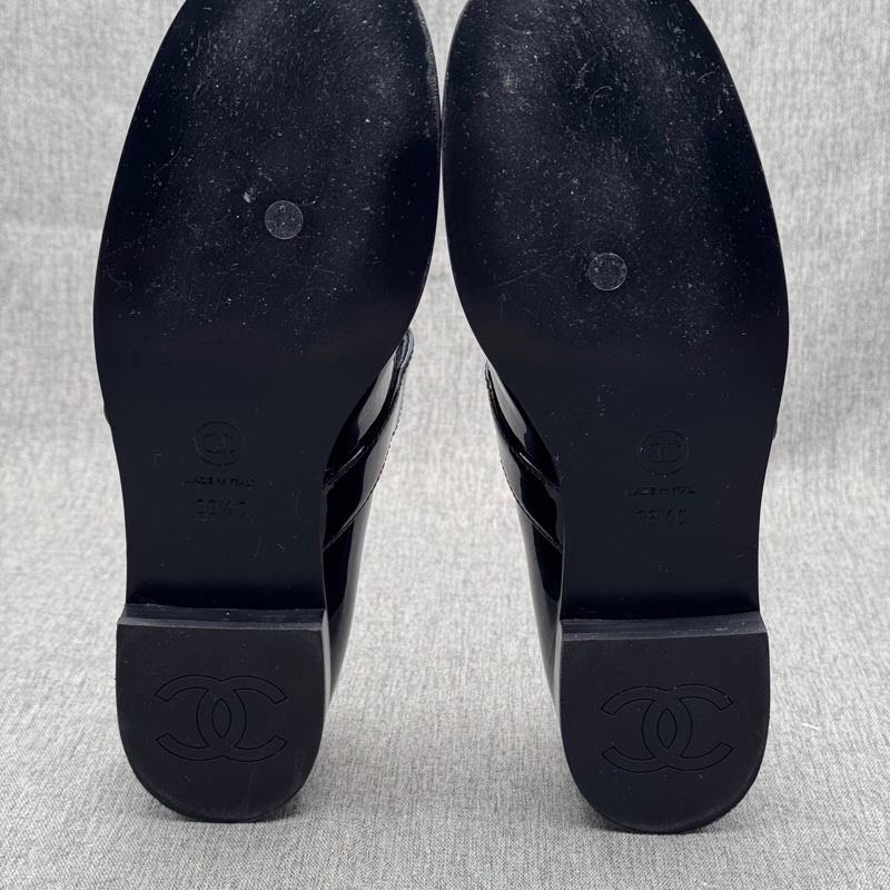 CHANEL香奈兒黑色漆皮瑪麗珍鞋 38.5碼-7