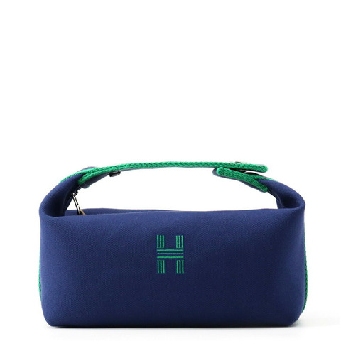 Hermes 手提包 Bride à Black PM Marine 帆布 HERMES