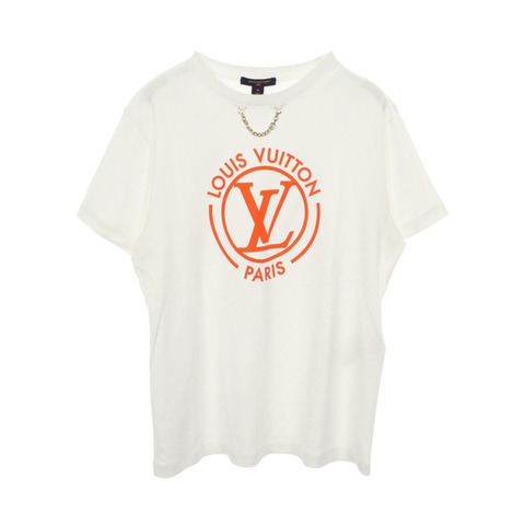 路易威登 (LOUIS VUITTON) 植絨 LV 鏈條短袖 T 卹 #M RW242WW UOL FRTS59 棉質