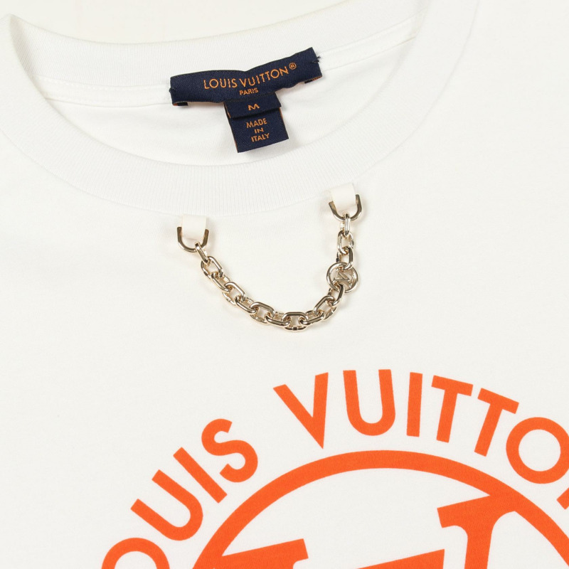 路易威登 (LOUIS VUITTON) 植絨 LV 鏈條短袖 T 卹 #M RW242WW UOL FRTS59 棉質-7