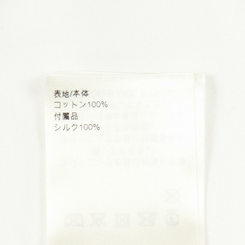 路易威登 Monogram 圍巾 短袖 T 卹 #XS 純棉 白色 二手 女-4