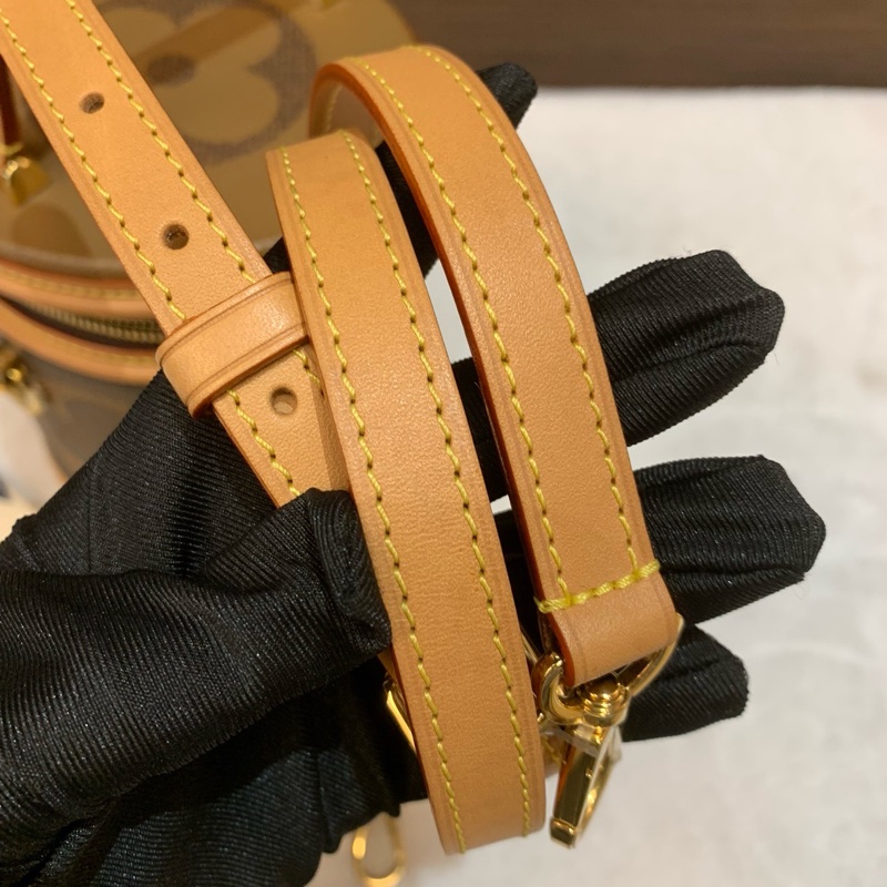 99新✨路易威登/LV cannes焦糖色大花logo發財桶手提包斜背包💛正品保障-7