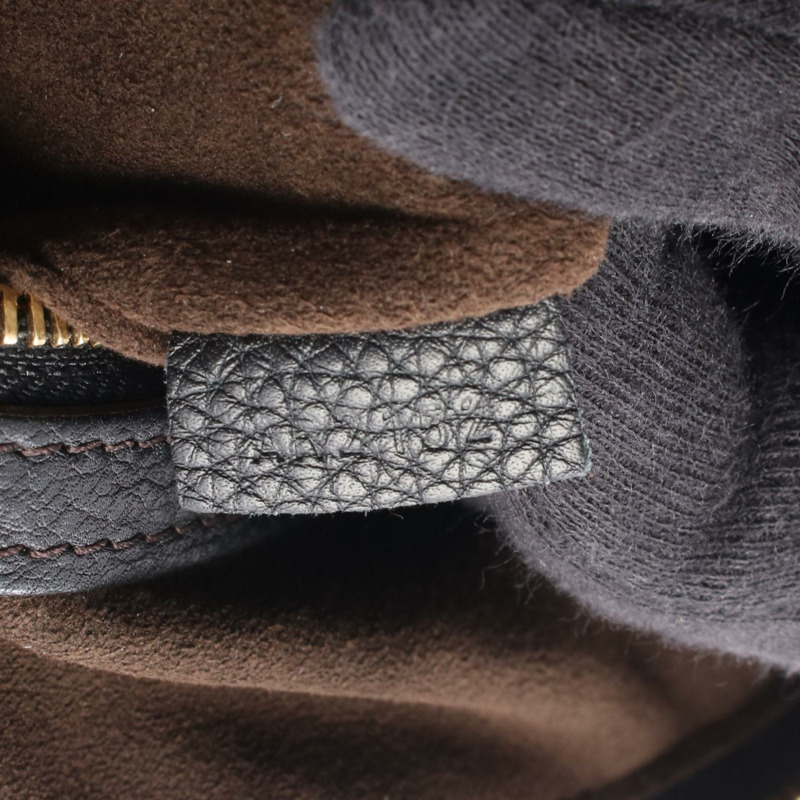 路易威登 Selene PM 單肩手提包 M94314 Monogram Mahina Noir 二手 LV-4