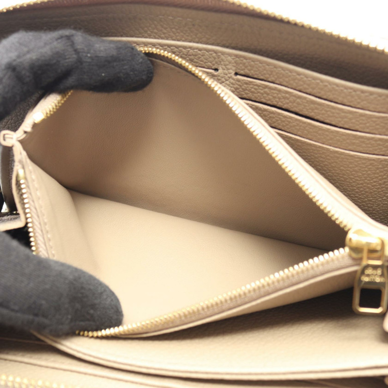路易威登 Zippy 錢包 圓長錢包 M69034 Monogram empreinte 米色 LV-4