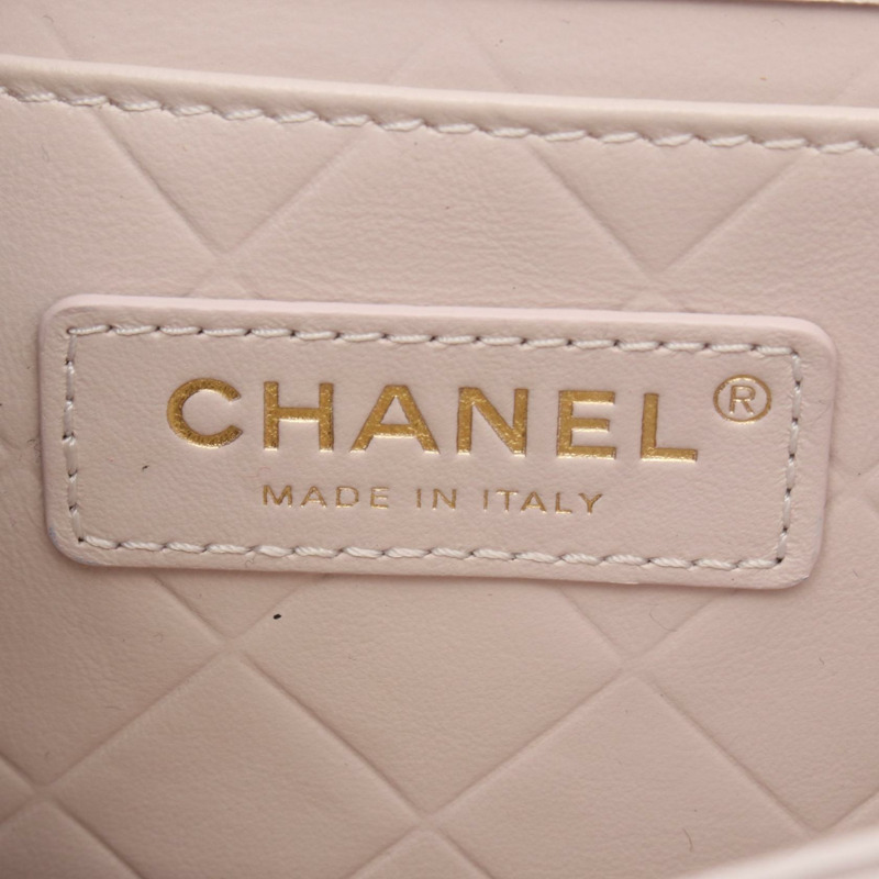 香奈兒 (CHANEL) 絎縫鏈條斜挎包 AS2714 粉紅色皮革 二手 女士 金色五金-3