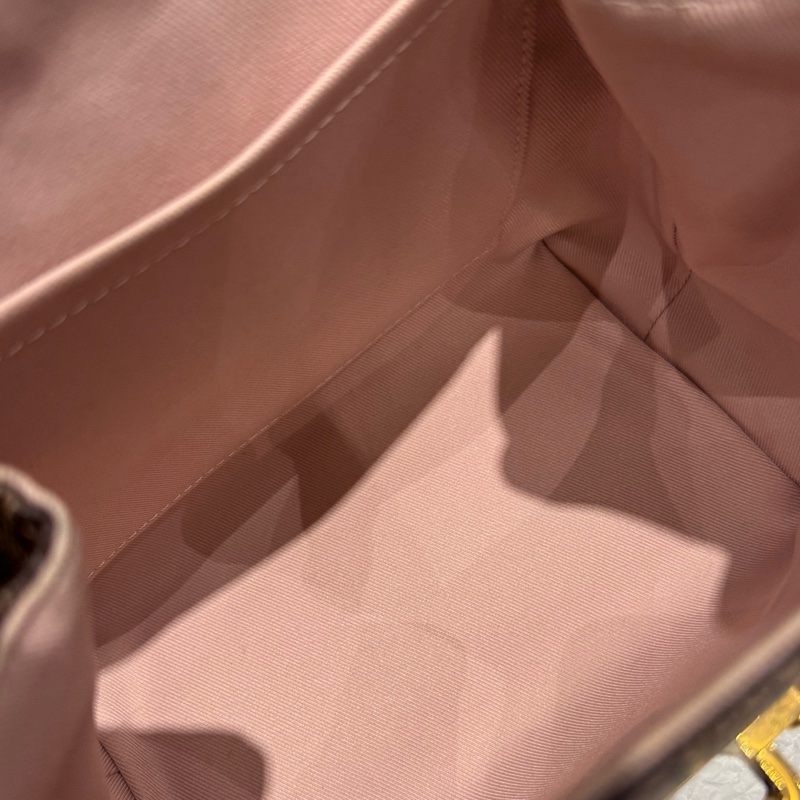 99💖正品💝路易威登/LV Clapton棋盤格拼櫻花粉雙肩包,金扣 19年-8