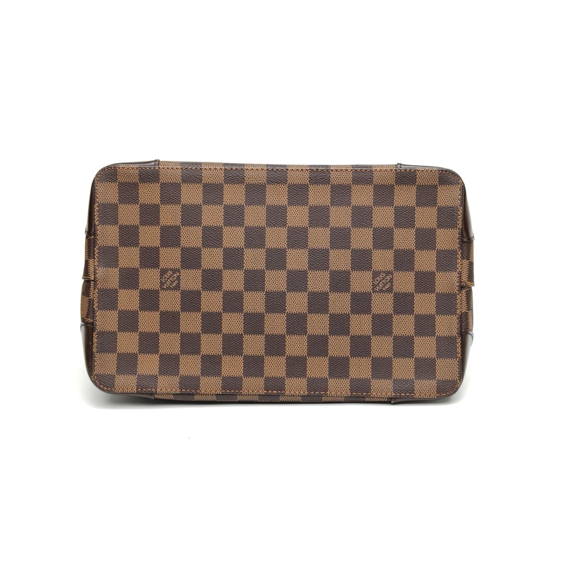 LOUIS VUITTON 棕色棋盤格PVC2008中古Hampstead手提包-3