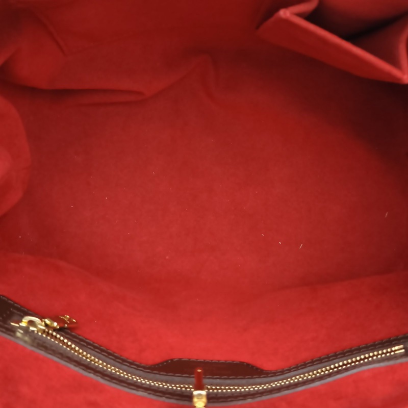 LOUIS VUITTON 棕色棋盤格PVC2008中古Hampstead手提包-5