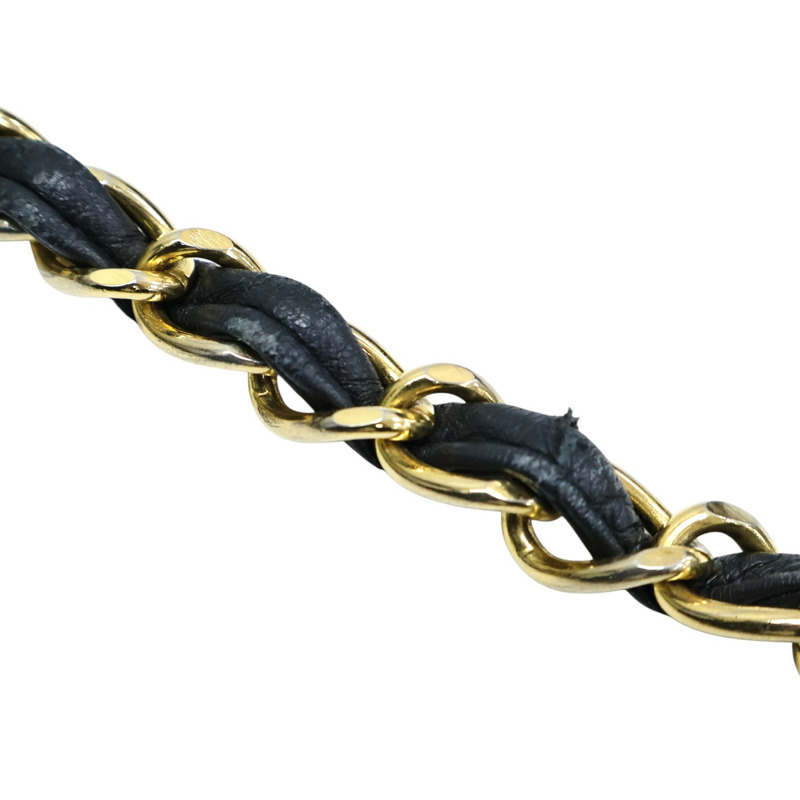 黑色羊皮 Matelasse 30 鍊帶 肩背包 無卡【CHANEL 香奈兒】 A04412-17