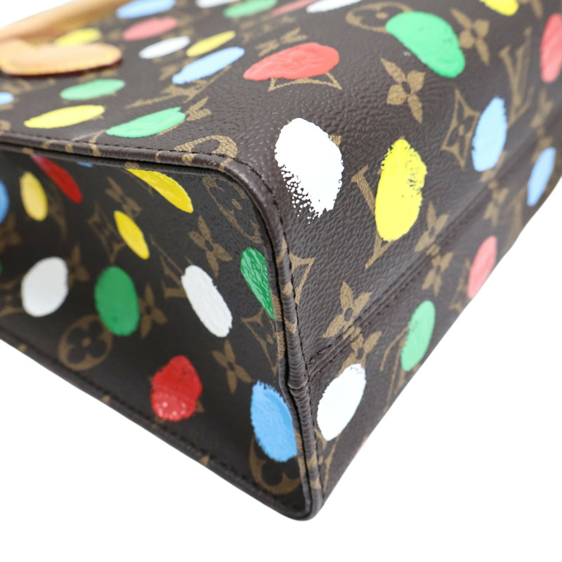 棕色 PVC塗層帆布 LV × YK Onthego PM 兩用包【LOUIS VUITTON LV 路易威登】 M46380-7