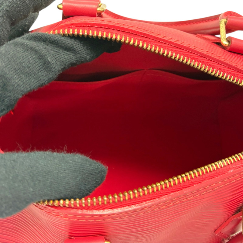 紅色 Epi 水波紋牛皮 Speedy 25 手提包【LOUIS VUITTON LV 路易威登】 M43017-2