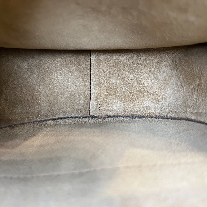 LOEWE 012242 棕皮革寬背帶GATE側肩包 小號-7