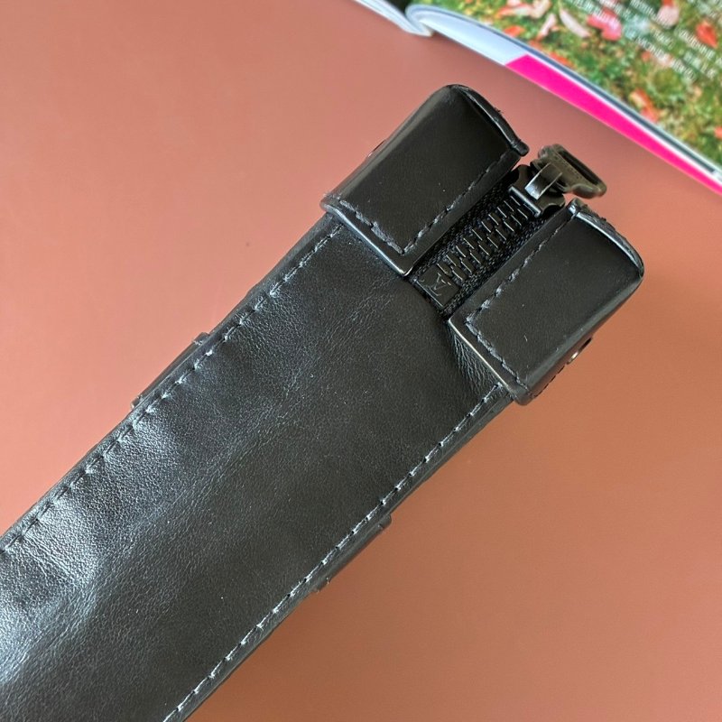 ::LOUIS VUITTON:: M80224 Monogram Taurillon Soft Trunk肩背袋 黑壓紋斜背包-23
