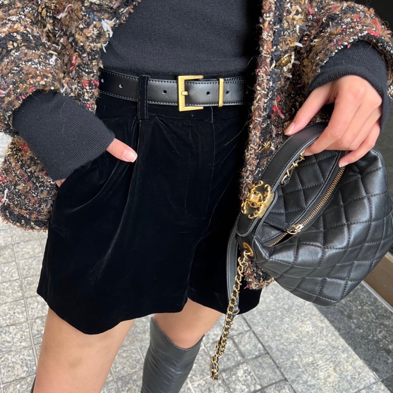 99新✨Chanel香奈兒黑金hobo飯盒包手提包斜背包 鐳射29開,鈕扣雙C手柄精緻滿滿💛正品保障-8