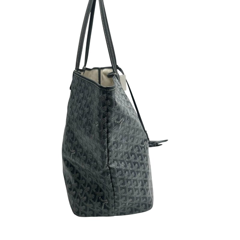 【美收精品】GOYARD 灰色大號肩背包 C-518【隔月月中將轉賣至日本 上架期限30天】-2