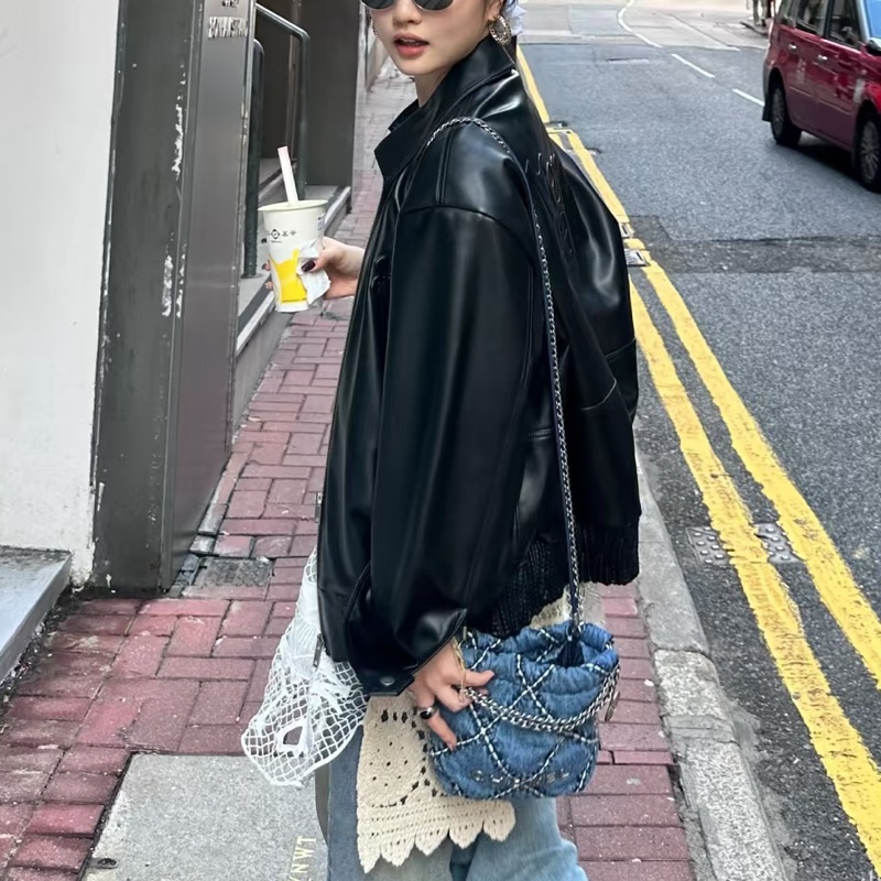 CHANEL香奈兒24P牛仔格紋22bagmini滿分包💯-24