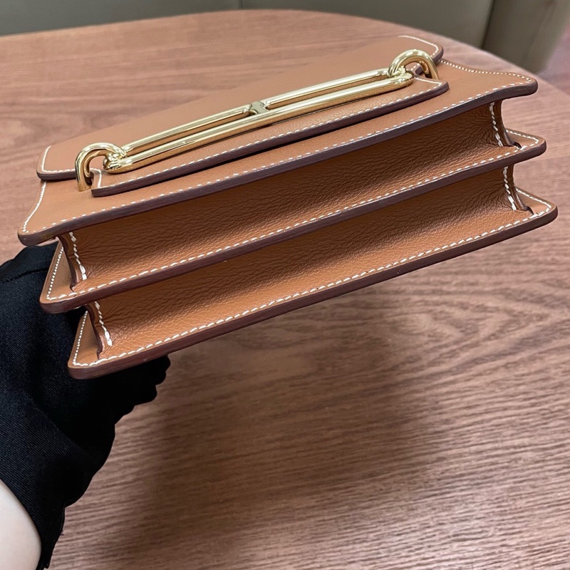 Hermes 愛馬仕 Roulis19 金棕金扣 evercolor皮 Y刻-4