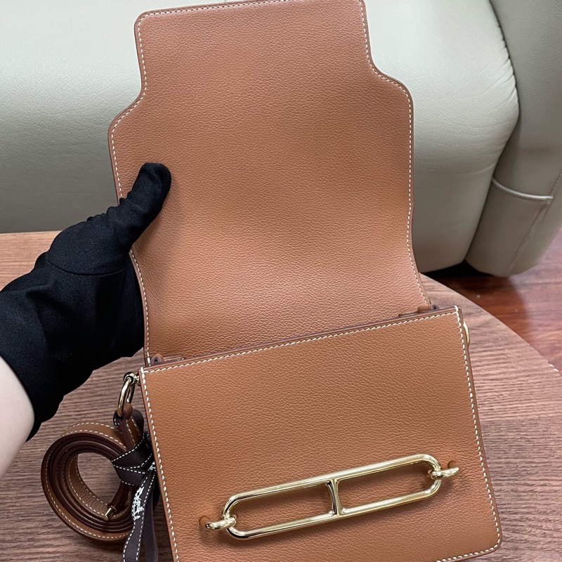 Hermes 愛馬仕 Roulis19 金棕金扣 evercolor皮 Y刻-7