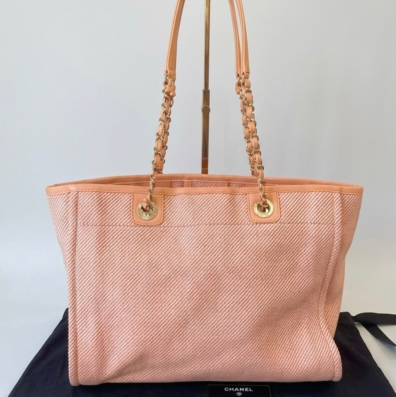 Chanel 沙灘包 30開 近新 五金帶膜 尺寸:34*24*13-1