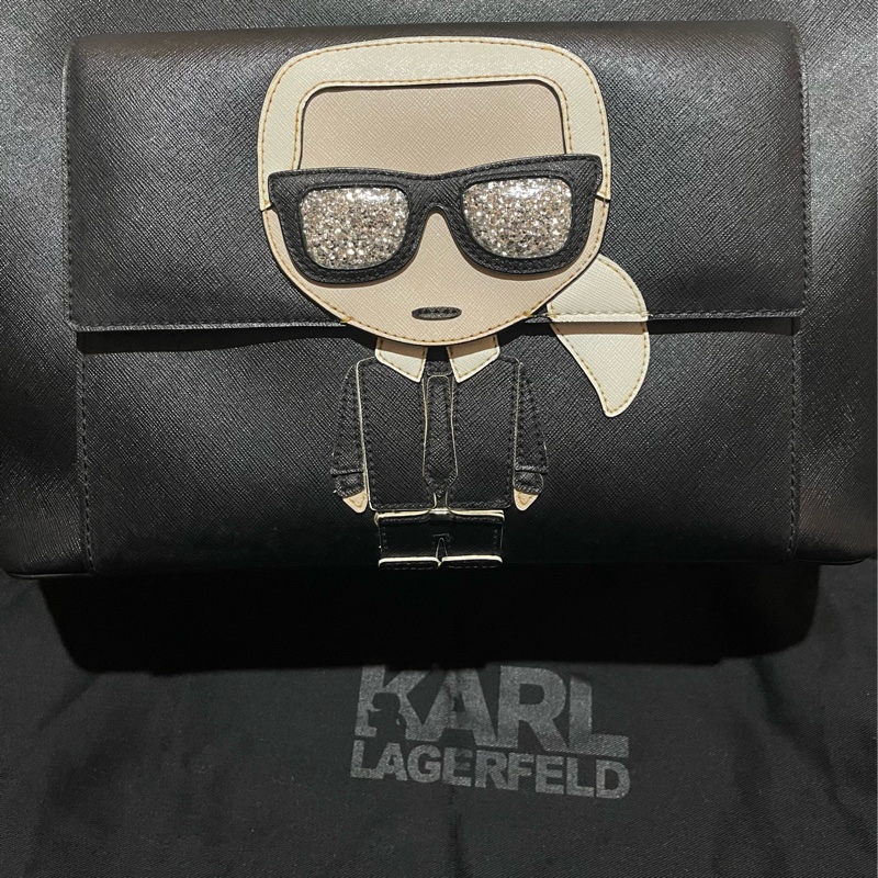 KARL LAGERFELD Tote老佛爺黑托特包-6