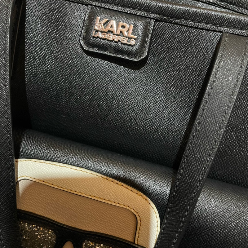 KARL LAGERFELD Tote老佛爺黑托特包-16