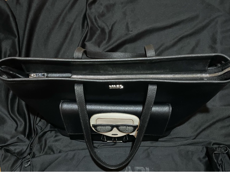 KARL LAGERFELD Tote老佛爺黑托特包-19