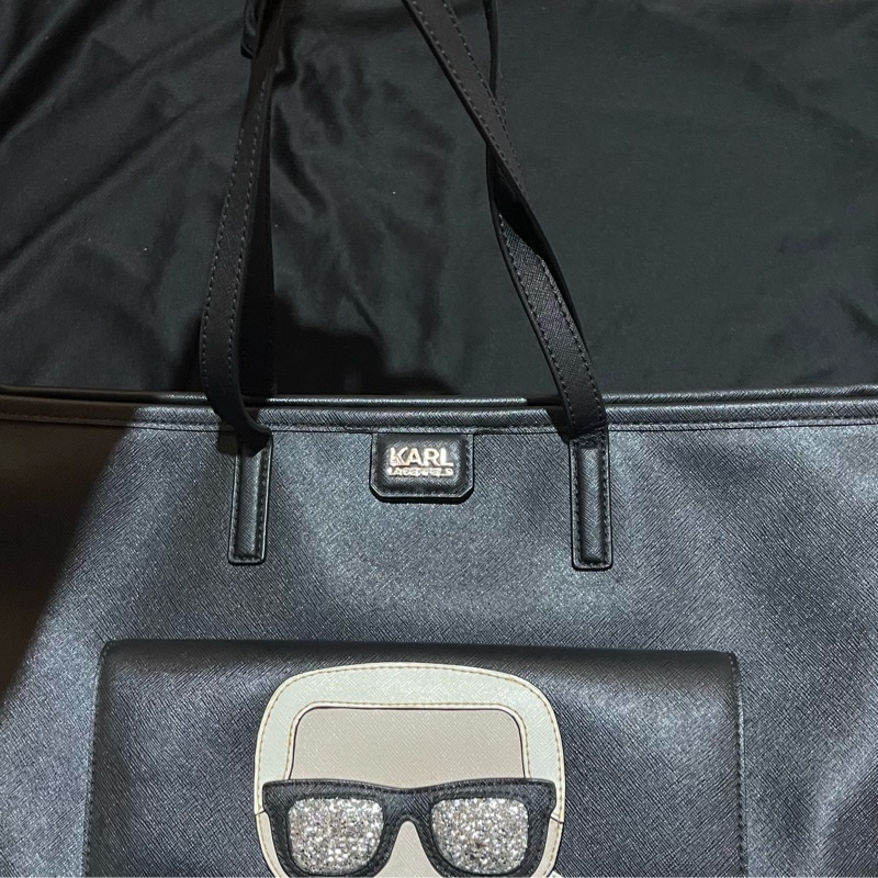 KARL LAGERFELD Tote老佛爺黑托特包-21