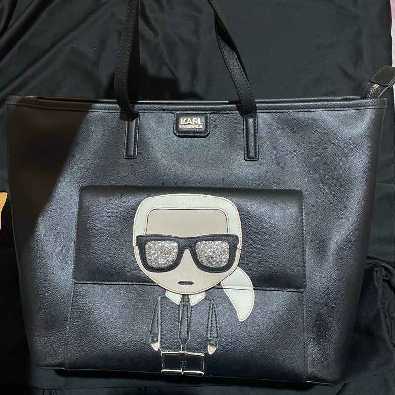 KARL LAGERFELD Tote老佛爺黑托特包-23