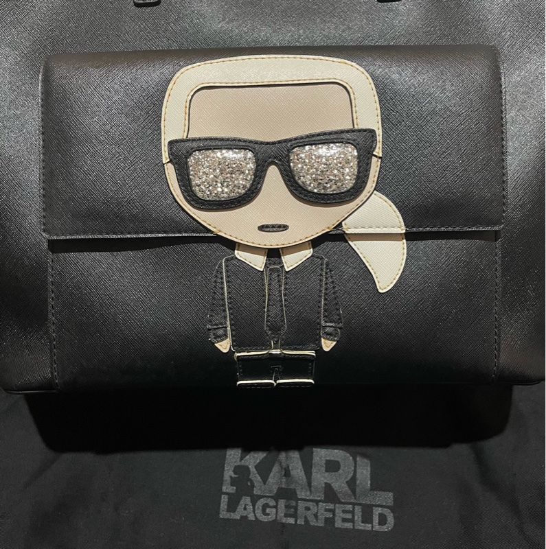 KARL LAGERFELD Tote老佛爺黑托特包-25