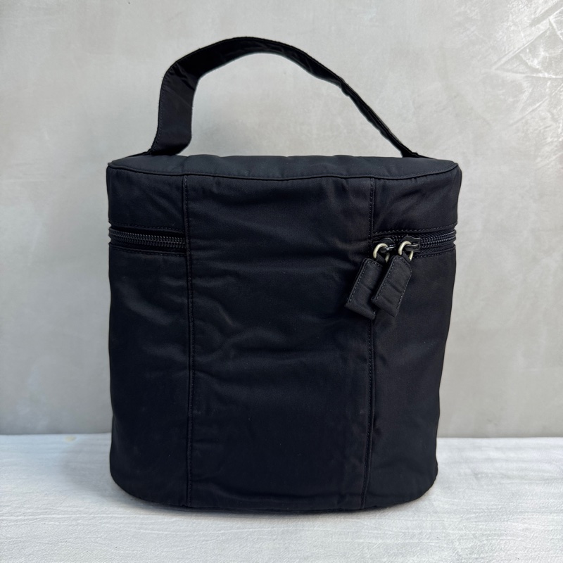 【赫蒂國際精品】Prada 經典尼龍三角標化妝箱 手提包 vintage 二手 中古-5