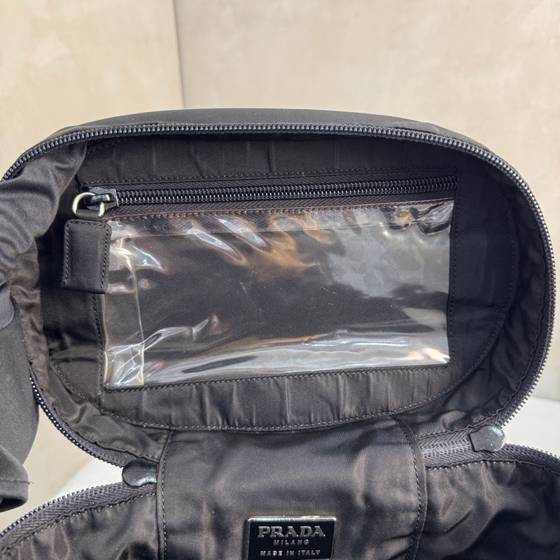 【赫蒂國際精品】Prada 經典尼龍三角標化妝箱 手提包 vintage 二手 中古-18