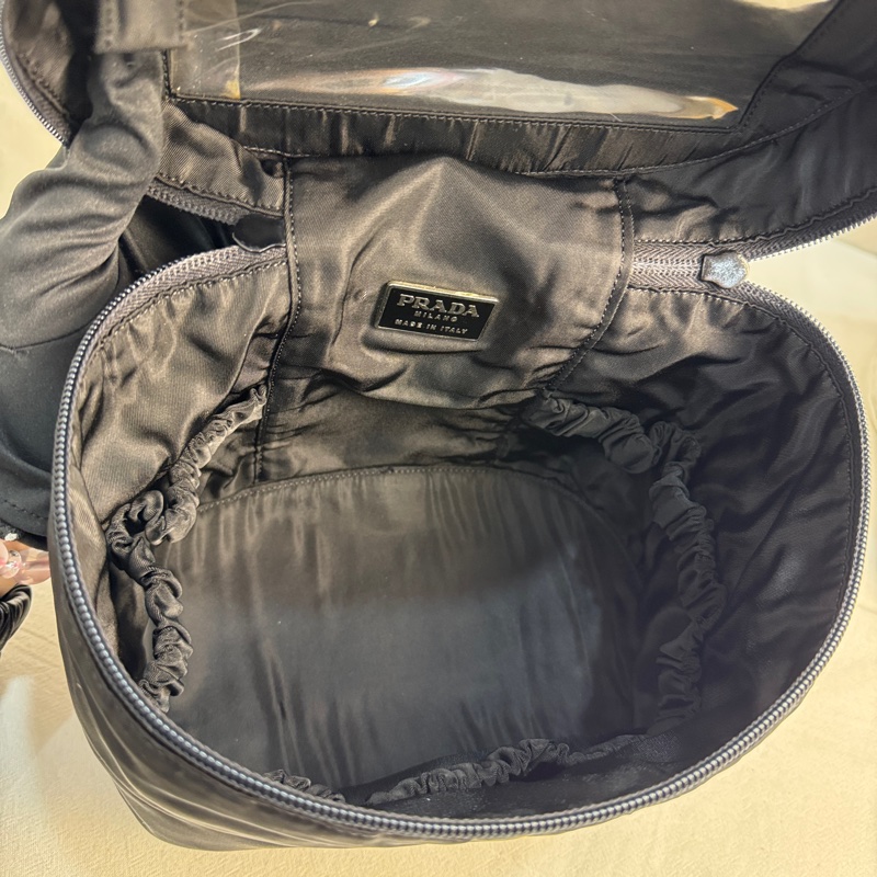 【赫蒂國際精品】Prada 經典尼龍三角標化妝箱 手提包 vintage 二手 中古-19