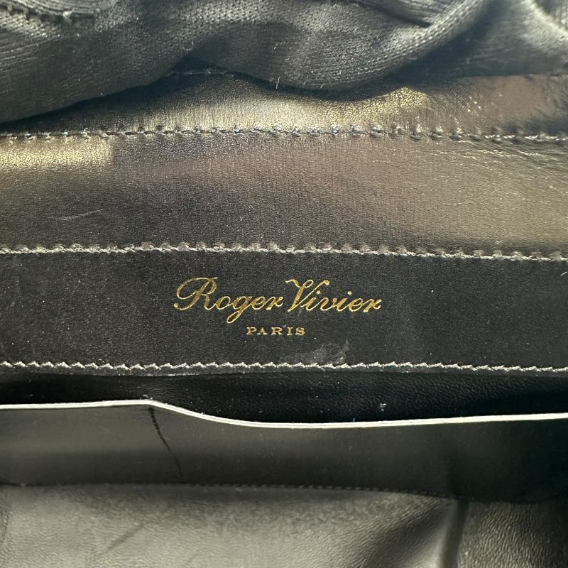 【美收精品】ROGER VIVIER 藍色皮革肩背包 C-519【隔月月中將轉賣至日本 上架期限30天】-8
