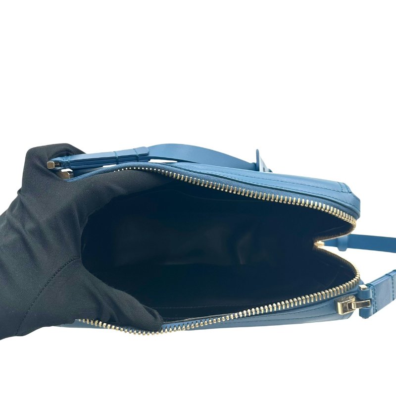 【美收精品】ROGER VIVIER 藍色皮革肩背包 C-519【隔月月中將轉賣至日本 上架期限30天】-9