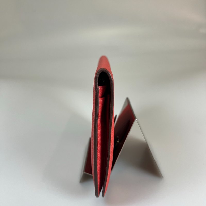 HERMES T刻 珊瑚橘DOGON GM萬用夾-2
