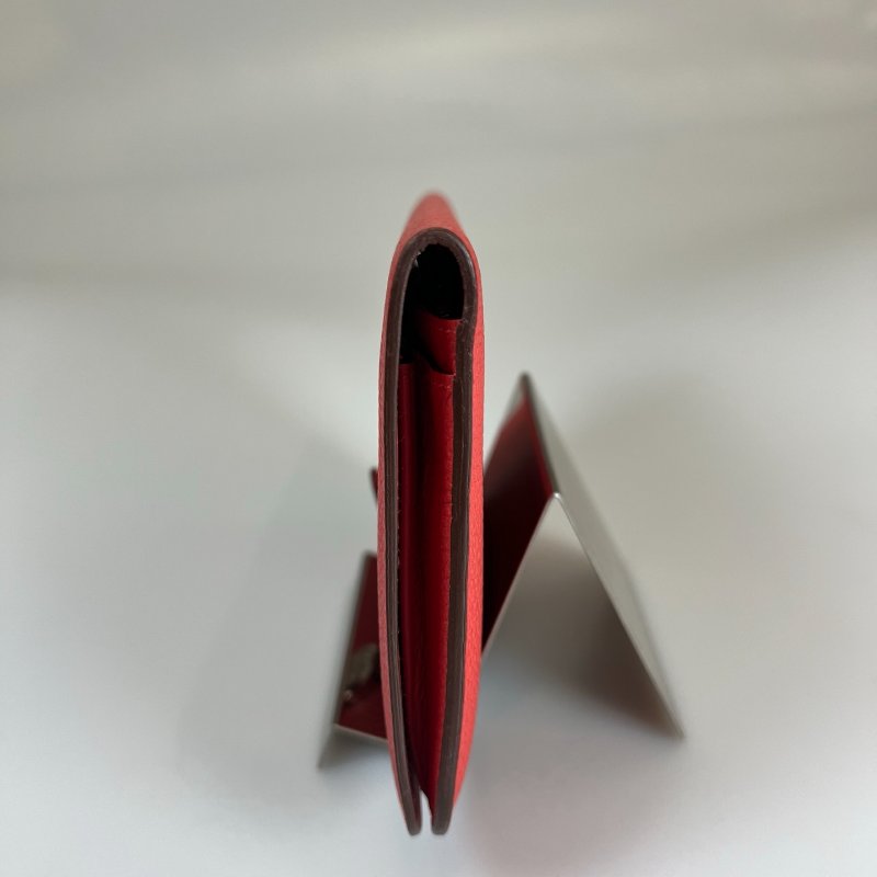 HERMES T刻 珊瑚橘DOGON GM萬用夾-3