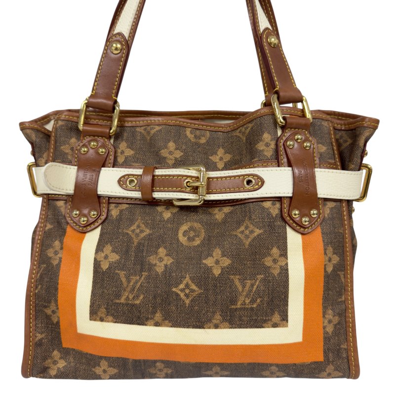LOUIS VUITTON *罕有* Tisse Rayures 老花 肩背包-1
