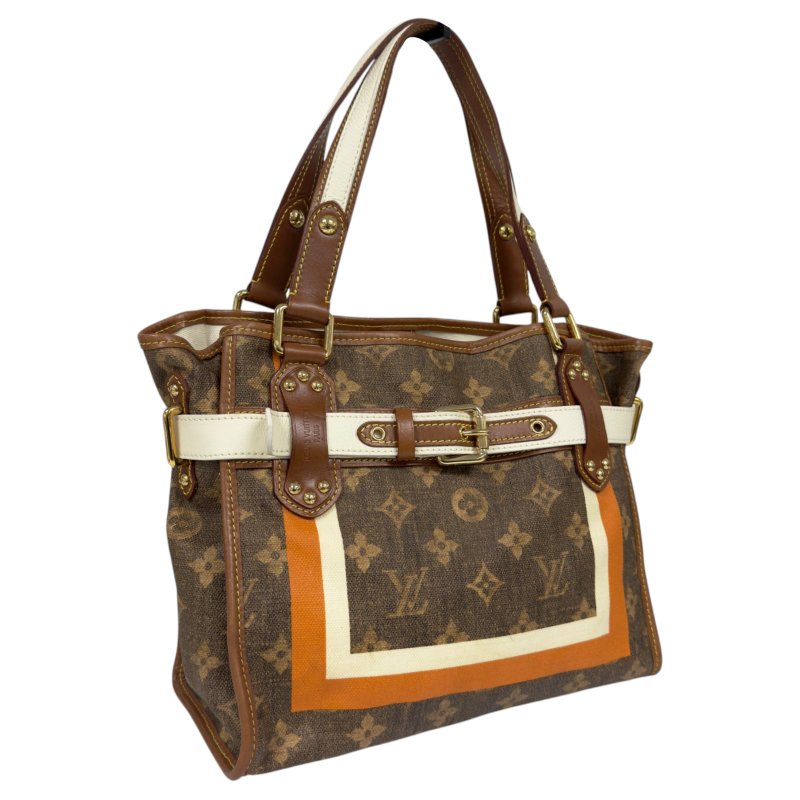 LOUIS VUITTON *罕有* Tisse Rayures 老花 肩背包-3