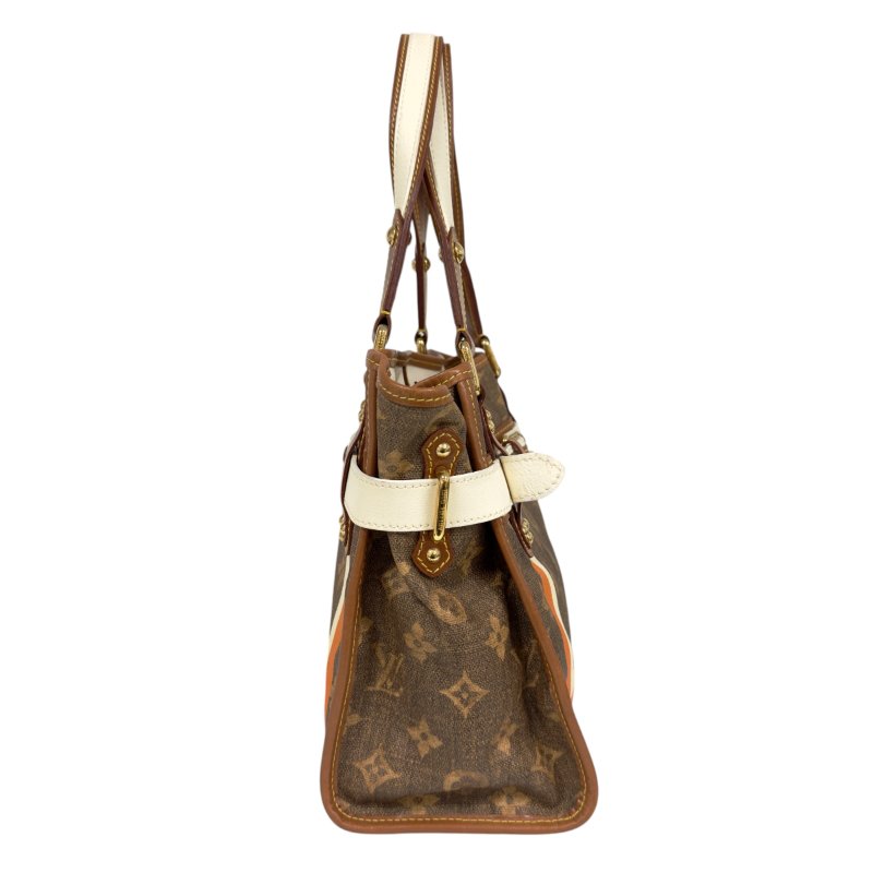 LOUIS VUITTON *罕有* Tisse Rayures 老花 肩背包-5