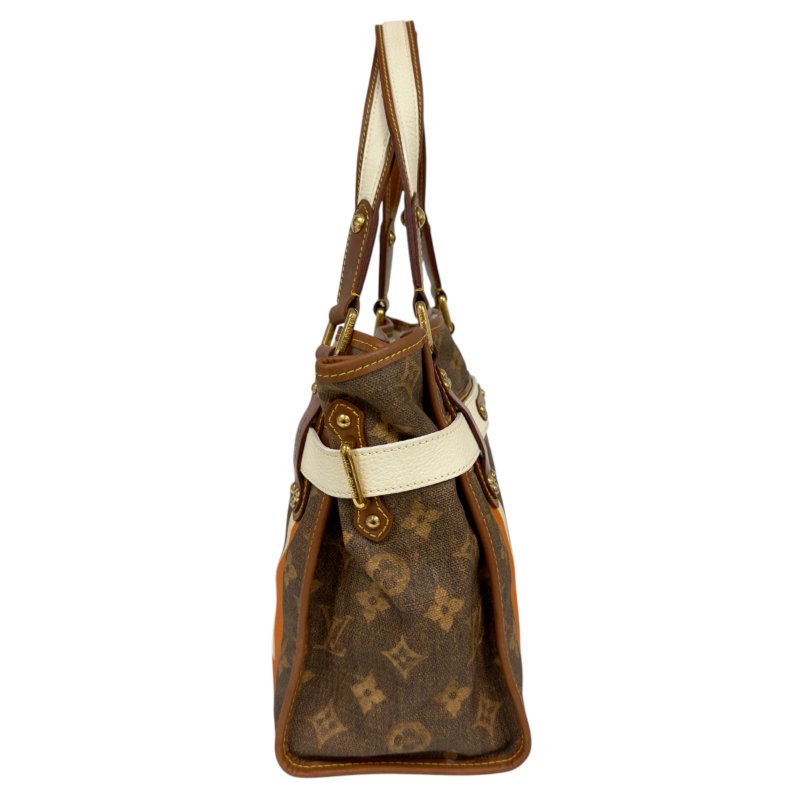 LOUIS VUITTON *罕有* Tisse Rayures 老花 肩背包-11