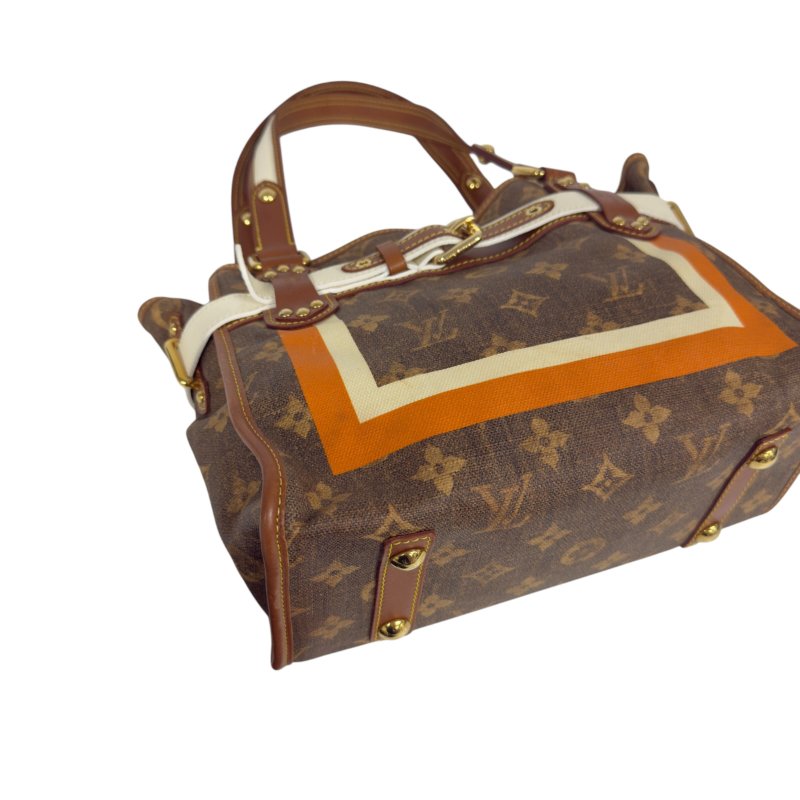 LOUIS VUITTON *罕有* Tisse Rayures 老花 肩背包-12
