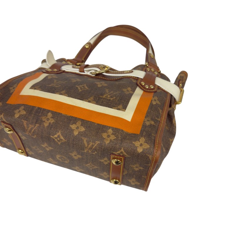 LOUIS VUITTON *罕有* Tisse Rayures 老花 肩背包-13
