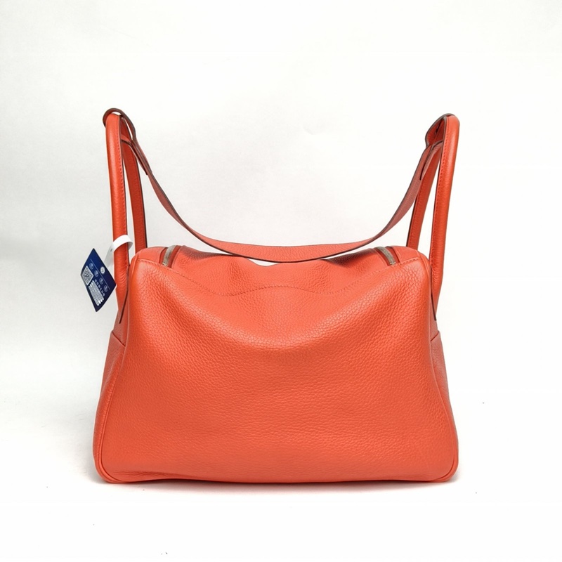 HERMES Lindy34齋普爾粉TC皮R刻銀扣TC-2